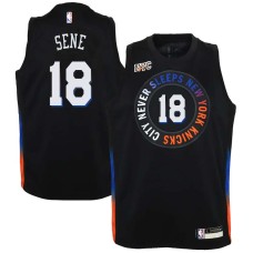 NEW YORK KNICKS CITY NEVER SLEEPS #18 Mouhamed Sene Jersey -2020-2021City