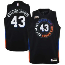 NEW YORK KNICKS CITY NEVER SLEEPS #43 Thanasis Antetokounmpo Jersey -2020-2021City