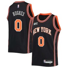 New York Knicks #0 Larry Hughes Jersey -2021-2022 City NYC