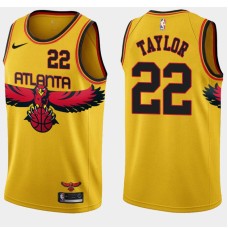 Atlanta Hawks #22 Isaiah Taylor Jersey -Yellow 2021-22 City