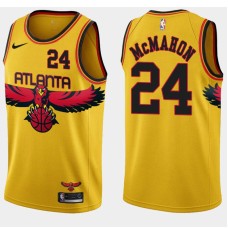 Atlanta Hawks #24 Jack McMahon Jersey -Yellow 2021-22 City