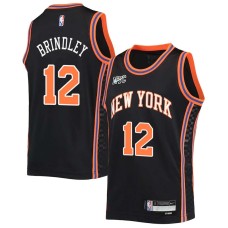 New York Knicks #12 Aud Brindley Jersey -2021-2022 City NYC