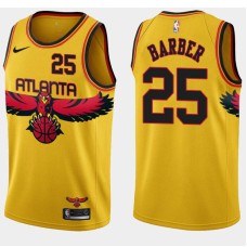 Atlanta Hawks #25 John Barber Jersey -Yellow 2021-22 City