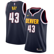 Denver Nuggets #43 James Ray Jersey -Navy