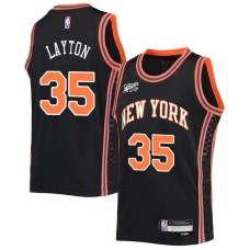 New York Knicks #35 Mo Layton Jersey -2021-2022 City NYC