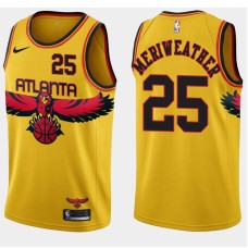 Atlanta Hawks #25 Joe Meriweather Jersey -Yellow 2021-22 City