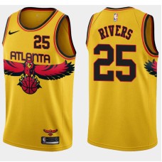 Atlanta Hawks #25 Doc Rivers Jersey -Yellow 2021-22 City