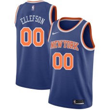 New York Knicks #00 Ray Ellefson Jersey -Blue