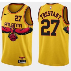 Atlanta Hawks #27 John Tresvant Jersey -Yellow 2021-22 City