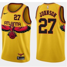 Atlanta Hawks #27 Ollie Johnson Jersey -Yellow 2021-22 City