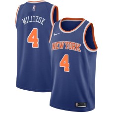 New York Knicks #4 Nat Militzok Jersey -Blue