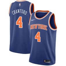 New York Knicks #4 Freddie Crawford Jersey -Blue