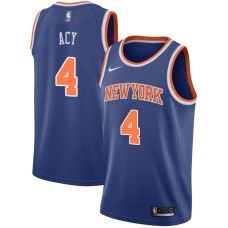 New York Knicks #4 Quincy Acy Jersey -Blue