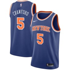 New York Knicks #5 Joe Crawford Jersey -Blue