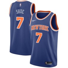 New York Knicks #7 Gene Shue Jersey -Blue