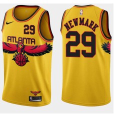 Atlanta Hawks #29 Dave Newmark Jersey -Yellow 2021-22 City