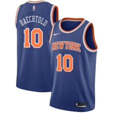 New York Knicks #10 Jim Baechtold Jersey -Blue