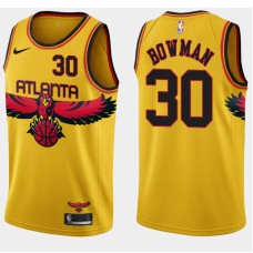 Atlanta Hawks #30 Ira Bowman Jersey -Yellow 2021-22 City