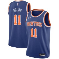 New York Knicks #11 Dick Holub Jersey -Blue