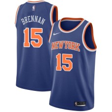 New York Knicks #15 Pete Brennan Jersey -Blue