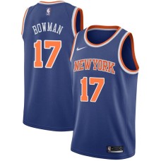 New York Knicks #17 Nate Bowman Jersey -Blue