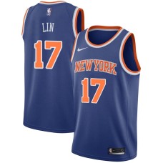 New York Knicks #17 Jeremy Lin Jersey -Blue