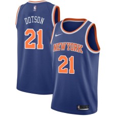 New York Knicks #21 Damyean Dotson Jersey -Blue