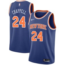 New York Knicks #24 Len Chappell Jersey -Blue