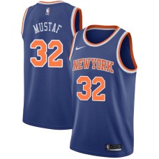 New York Knicks #32 Jerrod Mustaf Jersey -Blue