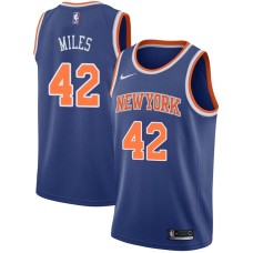 New York Knicks #42 Eddie Miles Jersey -Blue