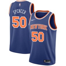 New York Knicks #50 Felton Spencer Jersey -Blue