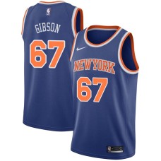 New York Knicks #67 Taj Gibson Jersey -Blue