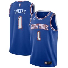 New York Knicks #1 Maurice Cheeks Jersey -JORDAN Blue