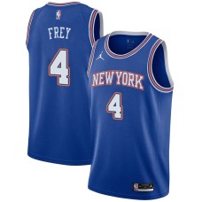 New York Knicks #4 Frido Frey Jersey -JORDAN Blue