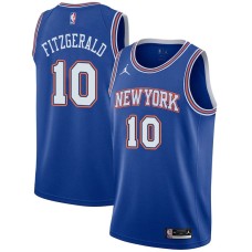 New York Knicks #10 Bob Fitzgerald Jersey -JORDAN Blue