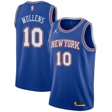 New York Knicks #10 Bob Mullens Jersey -JORDAN Blue