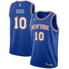 New York Knicks #10 Dave Budd Jersey -JORDAN Blue