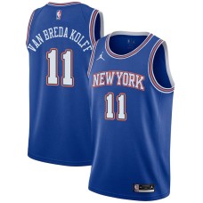 New York Knicks #11 Butch van Breda Kolff Jersey -JORDAN Blue