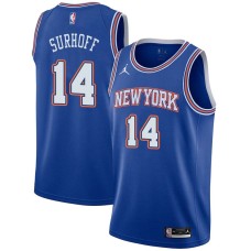 New York Knicks #14 Dick Surhoff Jersey -JORDAN Blue