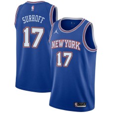 New York Knicks #17 Dick Surhoff Jersey -JORDAN Blue