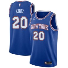 New York Knicks #20 Kevin Knox Jersey -JORDAN Blue