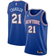 New York Knicks #21 Wilson Chandler Jersey -JORDAN Blue