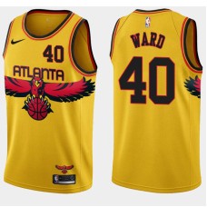 Atlanta Hawks #40 Gerry Ward Jersey -Yellow 2021-22 City