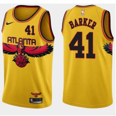 Atlanta Hawks #41 Tom Barker Jersey -Yellow 2021-22 City