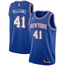 New York Knicks #41 Monty Williams Jersey -JORDAN Blue