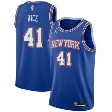 New York Knicks #41 Glen Rice Jersey -JORDAN Blue