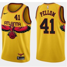 Atlanta Hawks #41 Sam Pellom Jersey -Yellow 2021-22 City