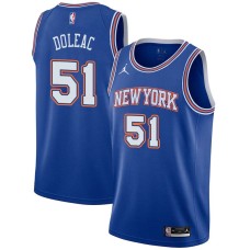 New York Knicks #51 Michael Doleac Jersey -JORDAN Blue