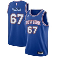 New York Knicks #67 Taj Gibson Jersey -JORDAN Blue