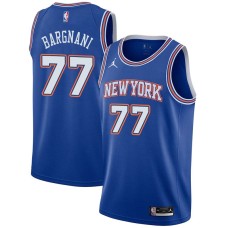 New York Knicks #77 Andrea Bargnani Jersey -JORDAN Blue